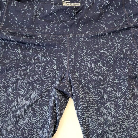 NWT All In Motion teal blue mesh panel yoga leggings with pockets size 4X - Picture 3 of 8